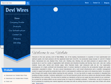 Tablet Screenshot of deviwires.com